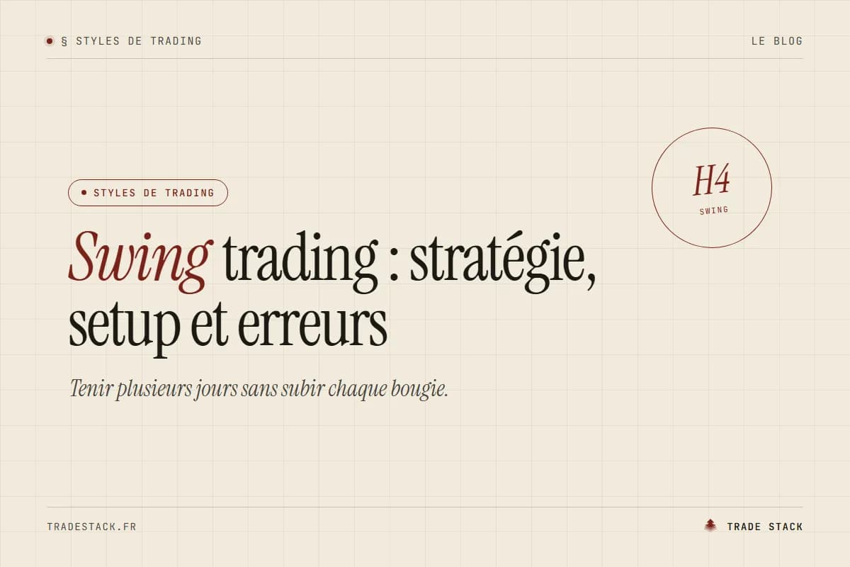 Swing trading : stratégie, setup et erreurs | TradeStack