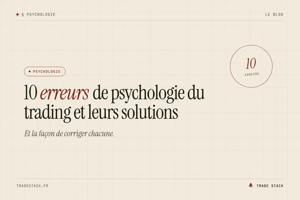 10 erreurs de psychologie du trading et leurs solutions