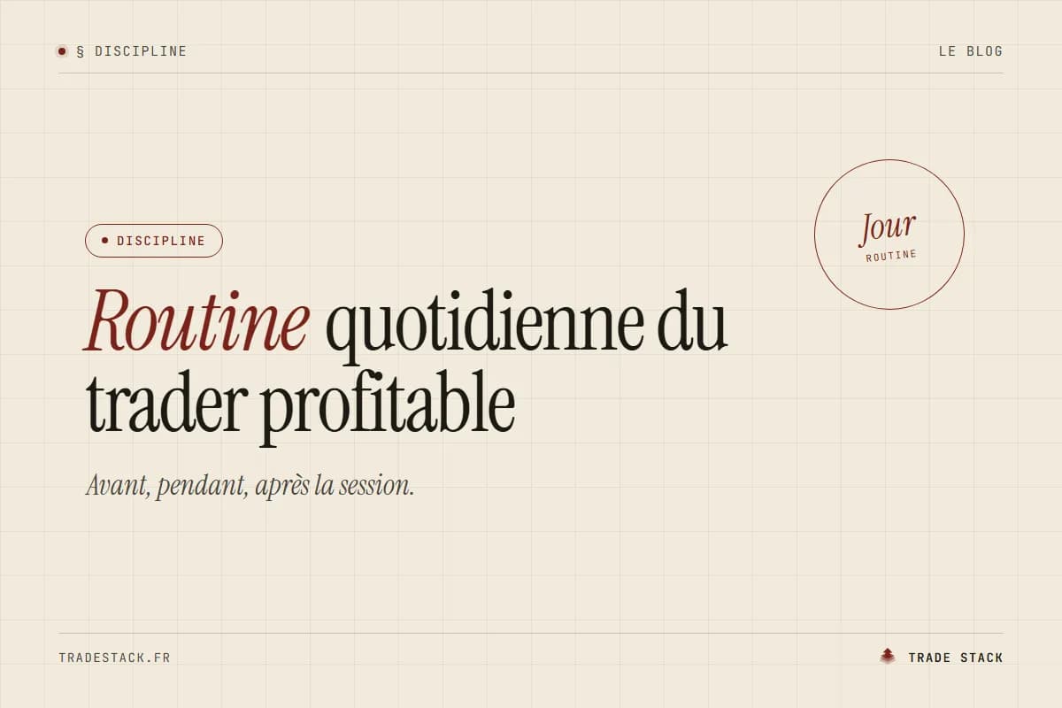 Routine quotidienne du trader profitable