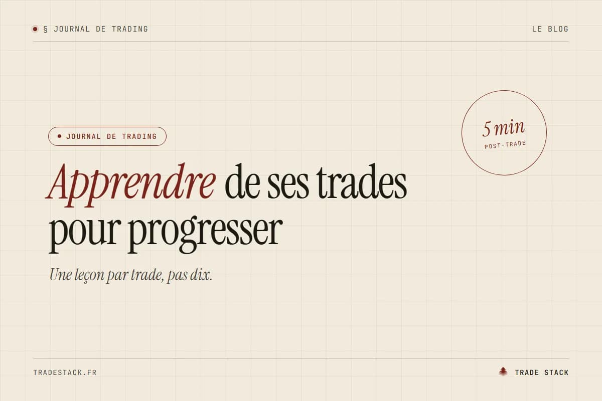 Apprendre de ses trades pour progresser