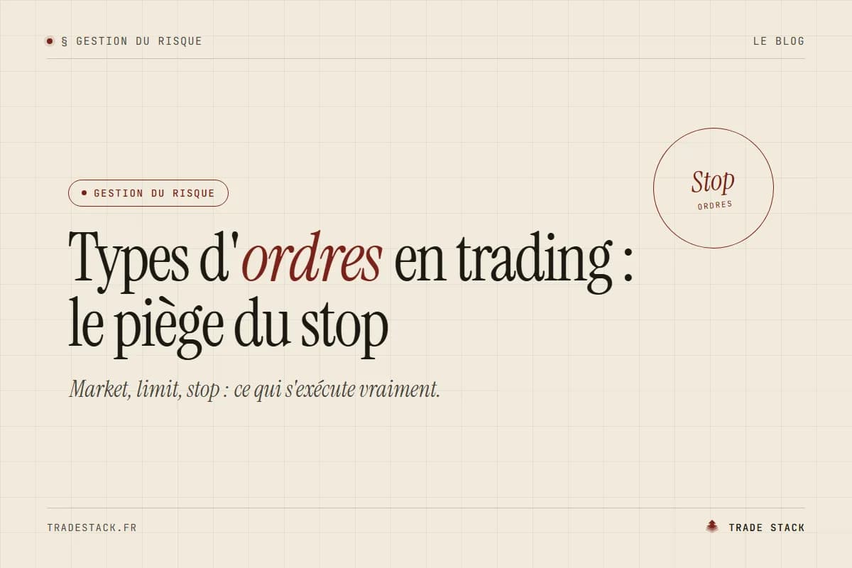 Types d'ordres en trading : le piège du stop