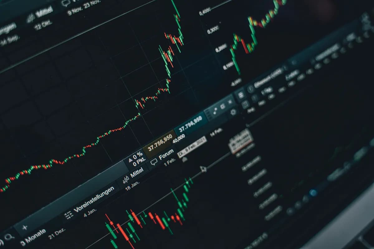 graphique intraday avec courbe VWAP et volume pour le VWAP trading