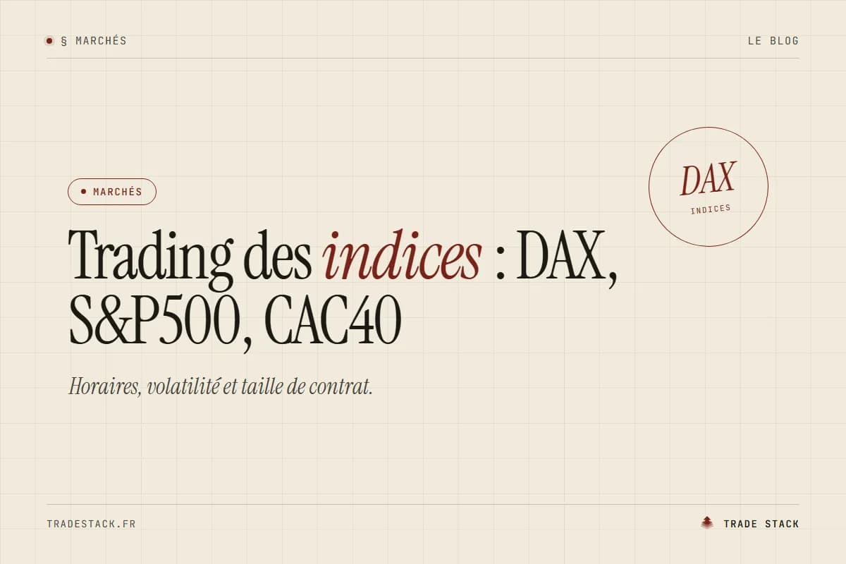 Trading des indices : DAX, S&P500, CAC40 | TradeStack