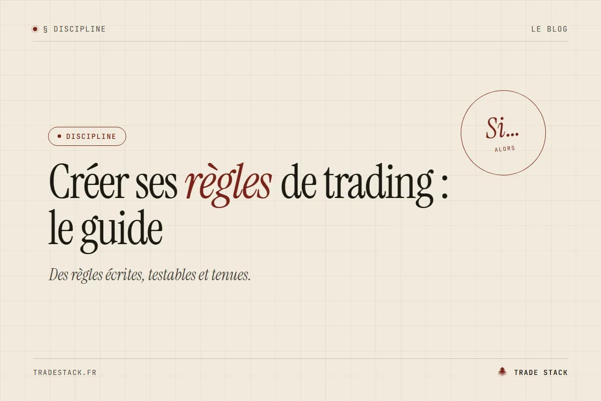 Créer ses règles de trading : le guide | TradeStack
