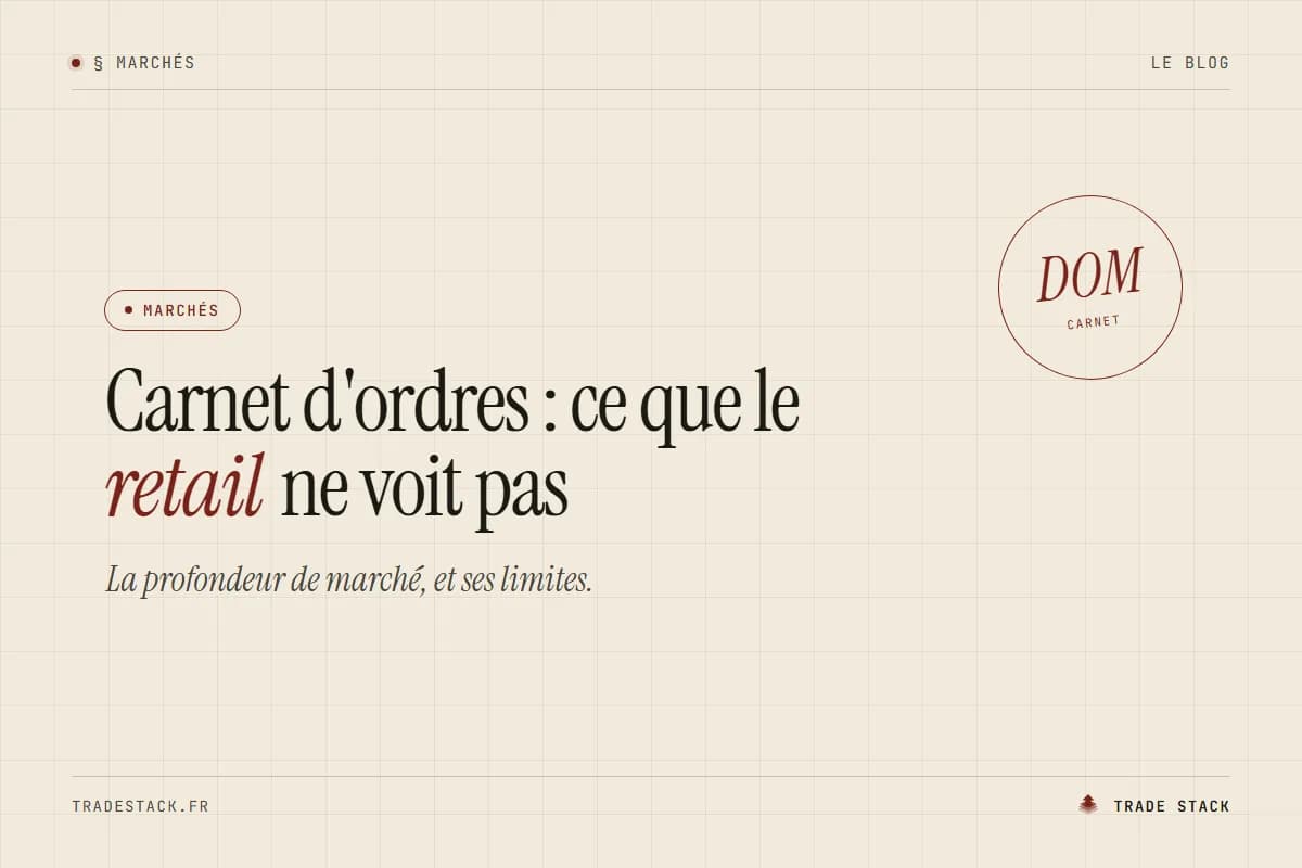 Carnet d'ordres : ce que le retail ne voit pas | TradeStack
