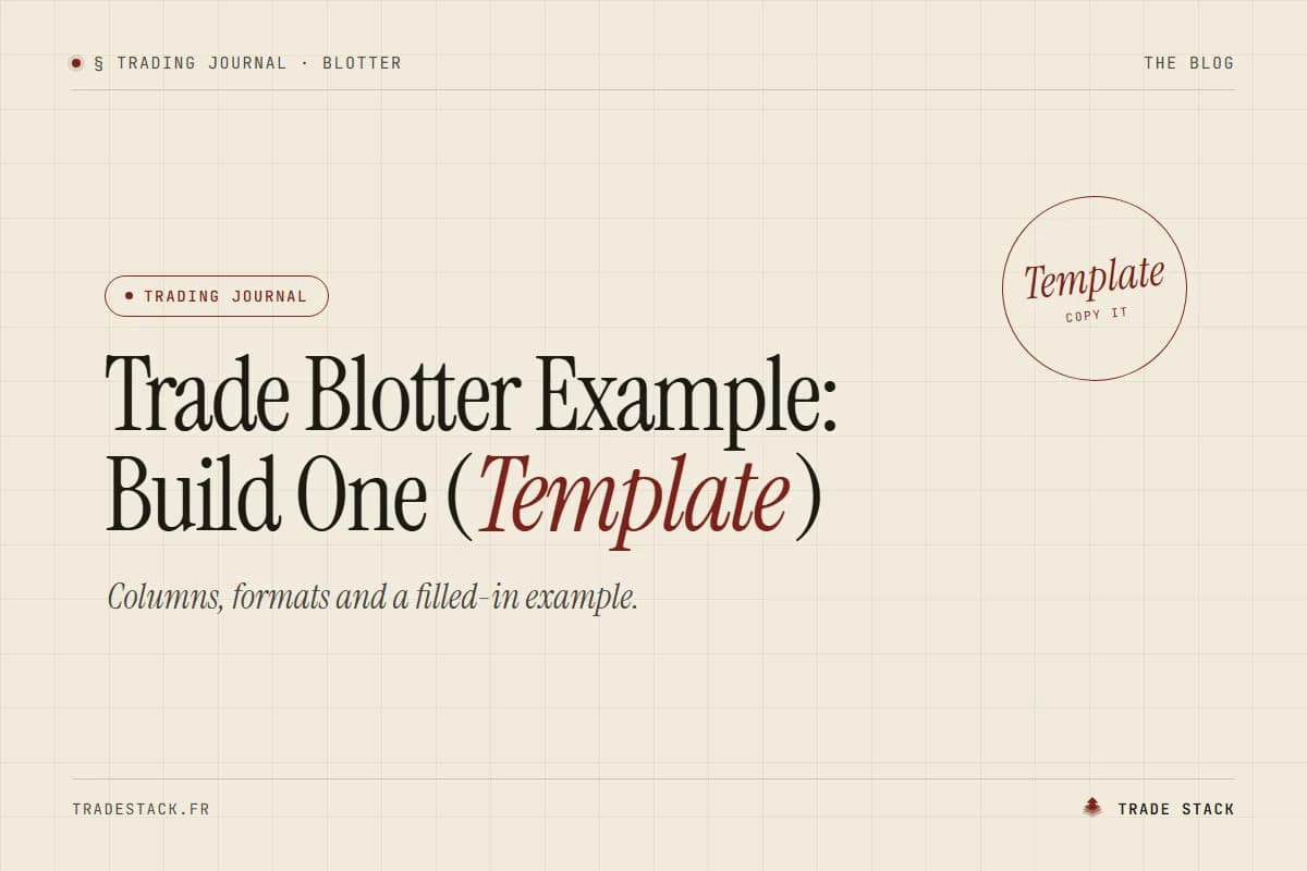 Trade Blotter Example: Build One (Template)