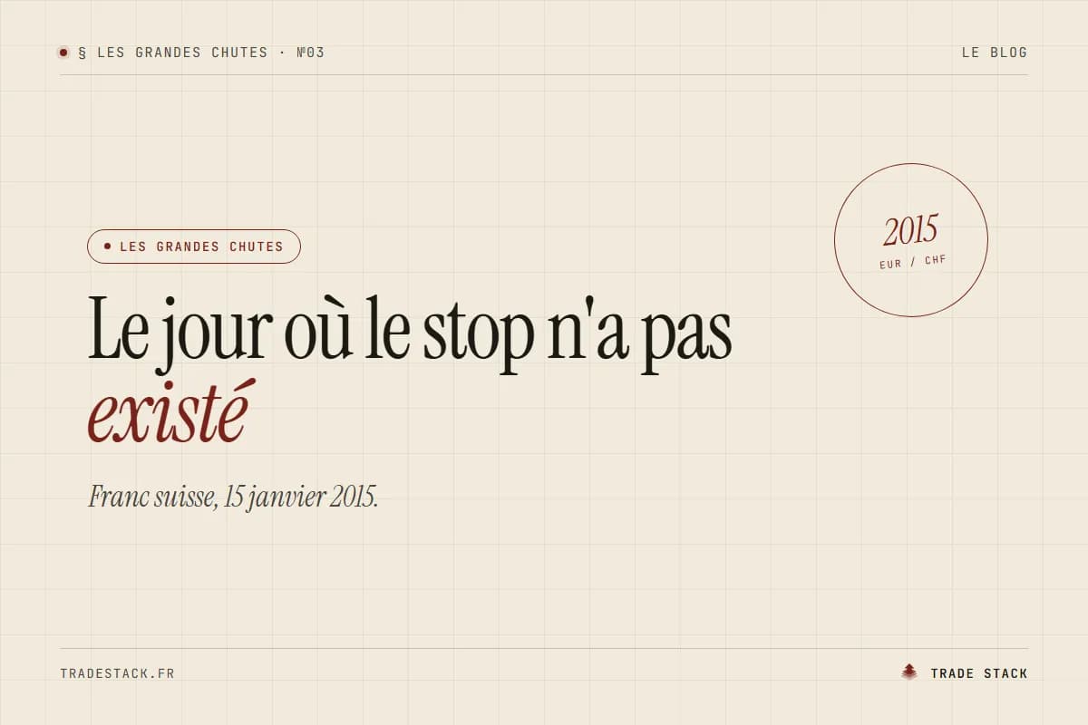 Franc suisse 2015 : le jour où le stop n'a pas existé.