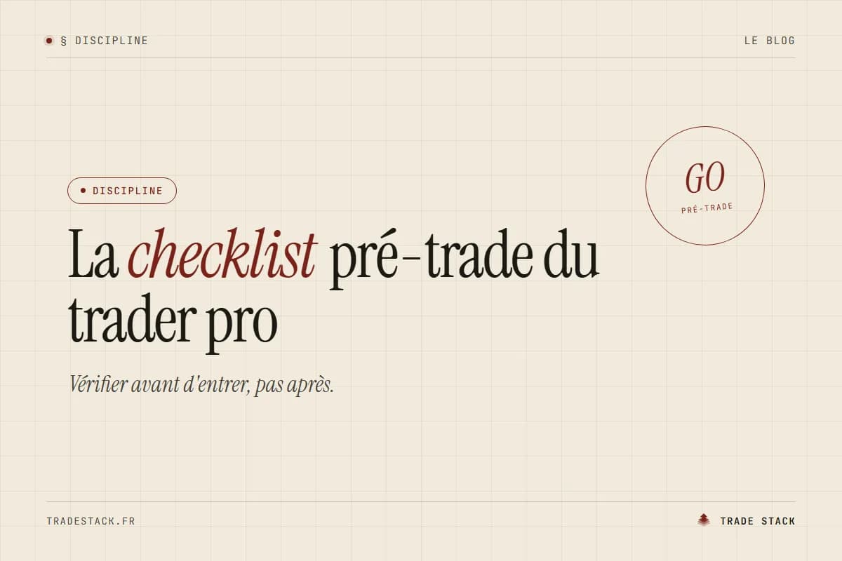 La checklist pré-trade du trader pro
