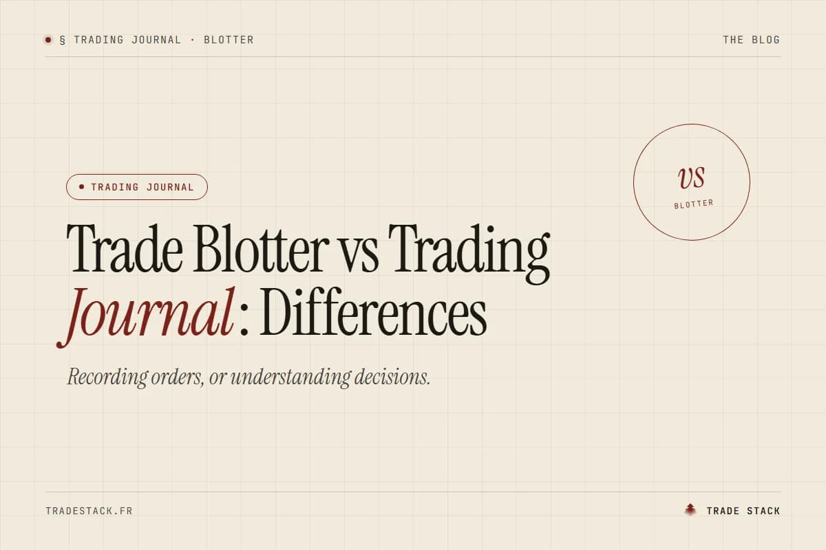 Trade Blotter vs Trading Journal: Differences | TradeStack