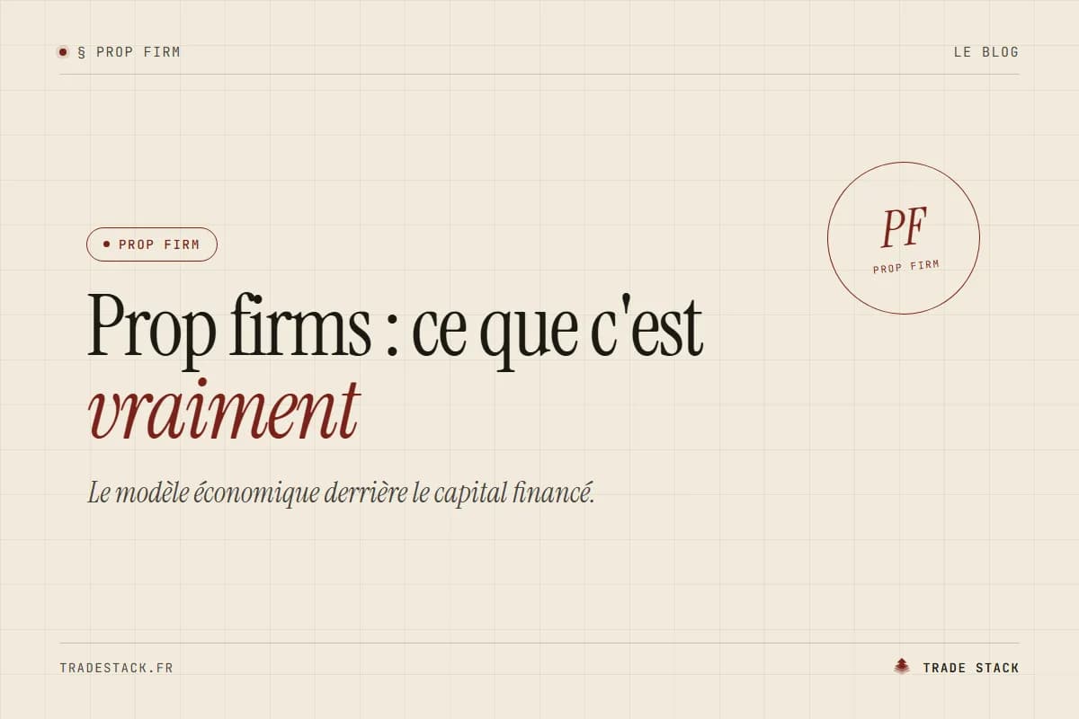 Prop firms : ce que c'est vraiment