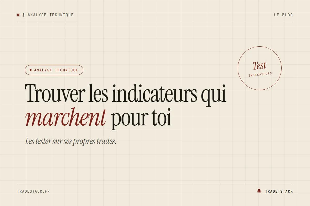 Trouver les indicateurs qui marchent pour toi | TradeStack